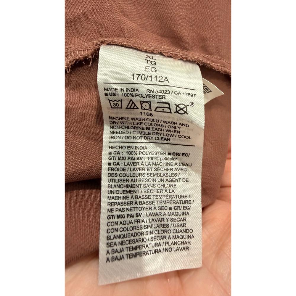 Old Navy Maxi Dress Women XL Warm Taupe Ruffle Tiered Boho Sleeveless OW705691 - Picture 5 of 9